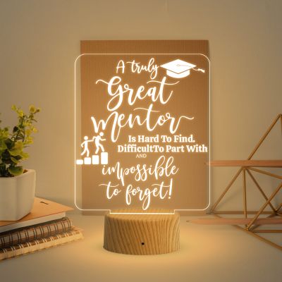 3D Illusion Motivational Night Lamp with Warm White Light Graduation Gift for Daughter Son & Student , Inspirational Gift for Student